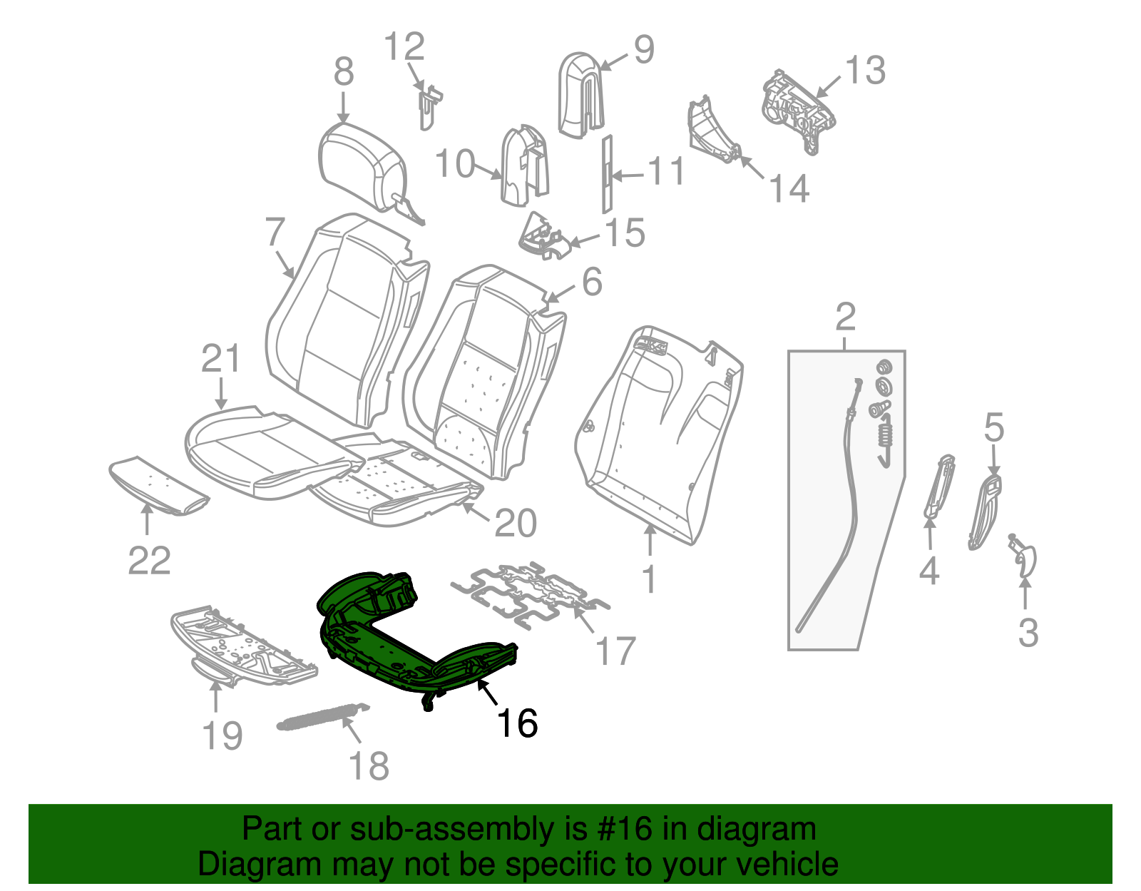 Cushion Frame - BMW (52-10-7-019-253)