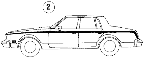 Stripe Tape for 1986 Oldsmobile Cutlass Supreme #1