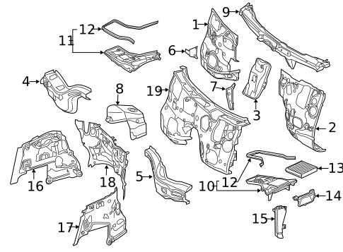 Cowl for 2021 Mercedes-Benz C63 AMG #1