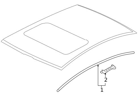 Exterior Trim - Roof for 2010 Mitsubishi Lancer #1