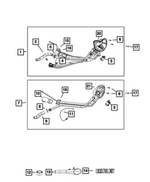 6505322AA - Fuel and Accelerator Pedal: Hose Clamp for Dodge: Dakota, Durango, Neon, Ram 1500, Ram 2500, Ram 3500 | Jeep: Grand Cherokee | Ram: 1500, 2500, 3500 Image
