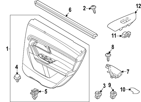 Interior Trim - Rear Door for 2023 Mazda CX-50 #0