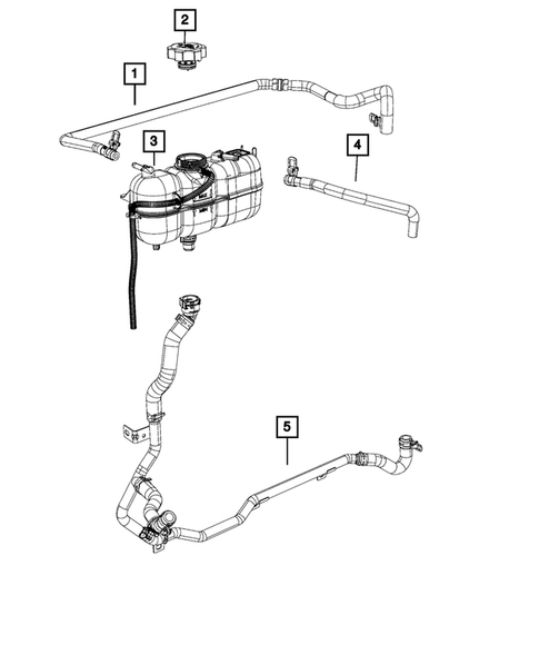 Engine Coolant Reservoir (Bottle) for 2019 Jeep Cherokee #0