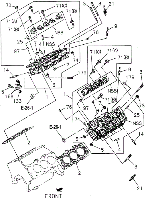 Cylinder Head for 1997 Honda Passport #0
