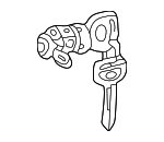 6905534010 - Body: Cylinder &amp; Keys for Toyota Image