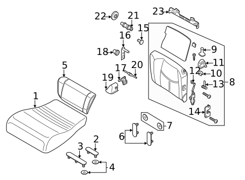 Rear Seat Components for 2012 Porsche 911 #0