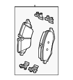 42881020 - : Brake Pads for Chevrolet: Trailblazer Image