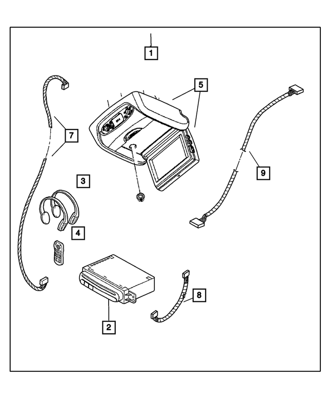 5189872AA - Instrument Panel and Radios and Consoles: Compact Disc Changer Wiring for Mopar Image
