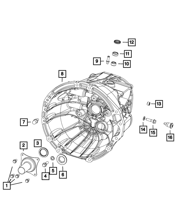 68331249AA - Transmission: Hex Flange Head Bolt for Mopar Image