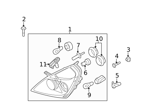 Bulbs - Chassis for 2009 Kia Sedona #0