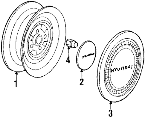 Wheels for 1992 Hyundai Sonata #0