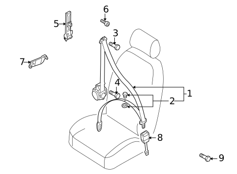 Seat Belt for 2013 Audi A4 Quattro #0
