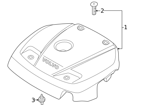 Engine Appearance Cover for 2022 Volvo XC60 #0