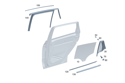 Rear Window System for 2022 Mercedes-Benz GLA45 AMG #0