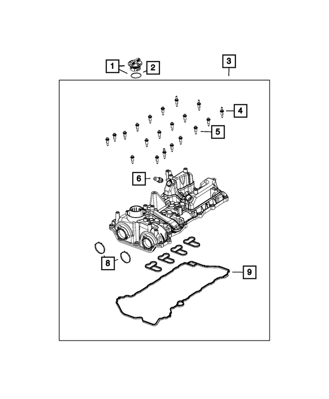5048669AE - Engine: Cylinder Head Cover for Mopar Image