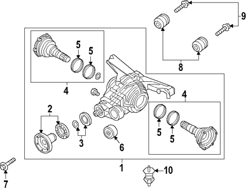 Axle & Differential for 2025 Audi Q7 #0