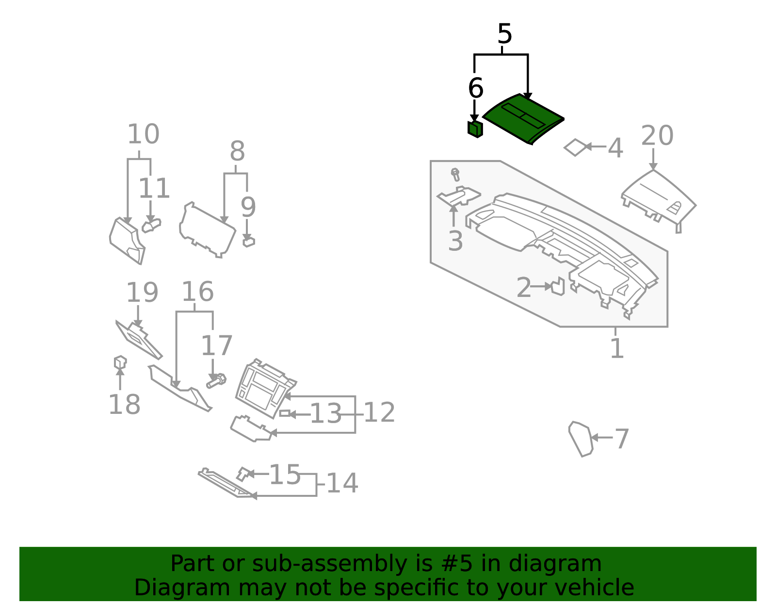 2007-2012 Nissan Versa Instrument Panel Cover 68414EL00A | Parts