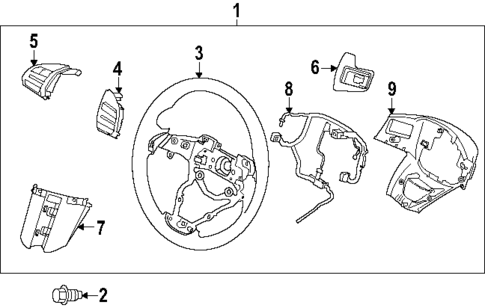 Steering Wheel & Trim for 2024 Hyundai Kona #0