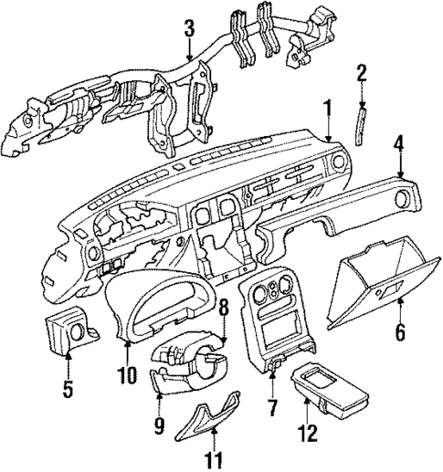 Instrument Panel for 1993 Mazda Miata #0