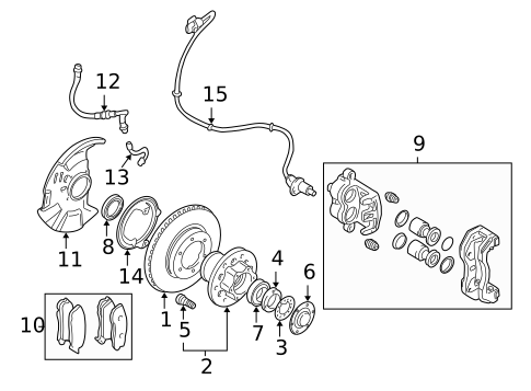 Anti-Lock Brakes for 1998 Mitsubishi Montero Sport #1
