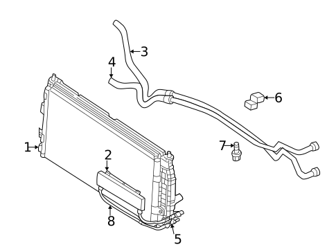 Trans Oil Cooler for 2002 Chrysler Concorde #0