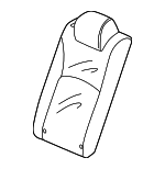 82121T60A01ZA - Body: Seat Back Cover for Honda Image