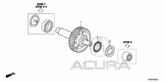AT Idle Shaft for 2013 Acura TL #0