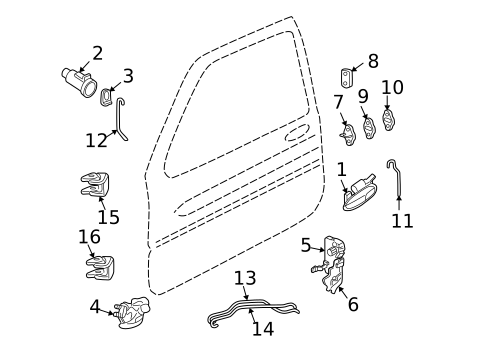 Front Door for 2000 Buick Century #0
