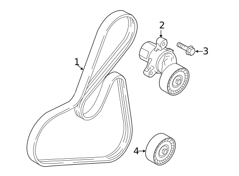 Belts & Pulleys for 2017 Ford Focus #0