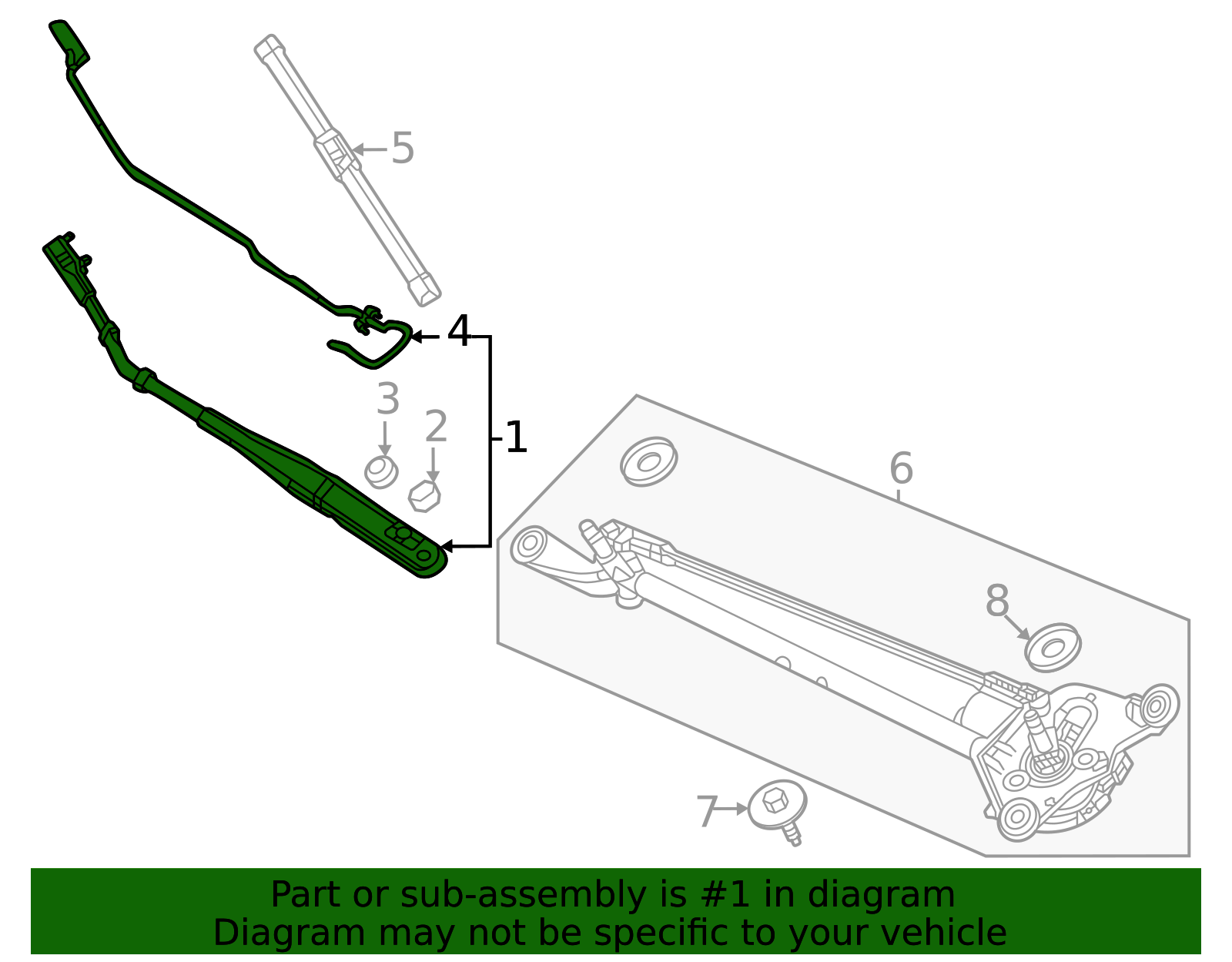Genuine OEM Acura - Wiper Arm Part# 76610-3W0-A01 | Acura Parts