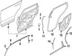 828307BA0A - : Door Weather-Strip for Nissan Image