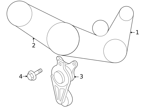 Belts & Pulleys for 2010 Mazda CX-9 #0