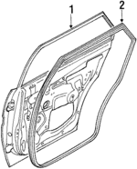 GBY672010A - Body: Door Shell for Mazda: 626 Image