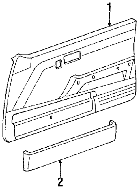 Interior Trim - Door for 1987 Toyota Corolla #0