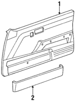 6761002010R7 - Body: Door Trim Panel for Toyota: Corolla Image