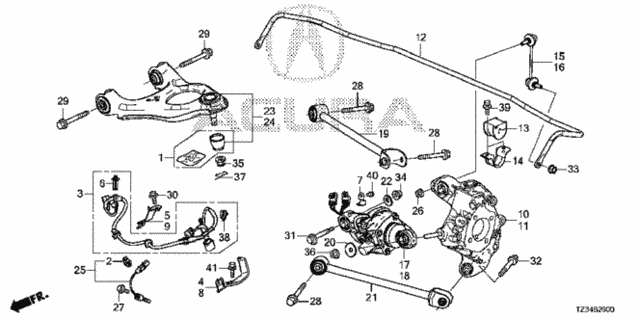 Rear Knuckle (2WD) for 2019 Acura TLX #0
