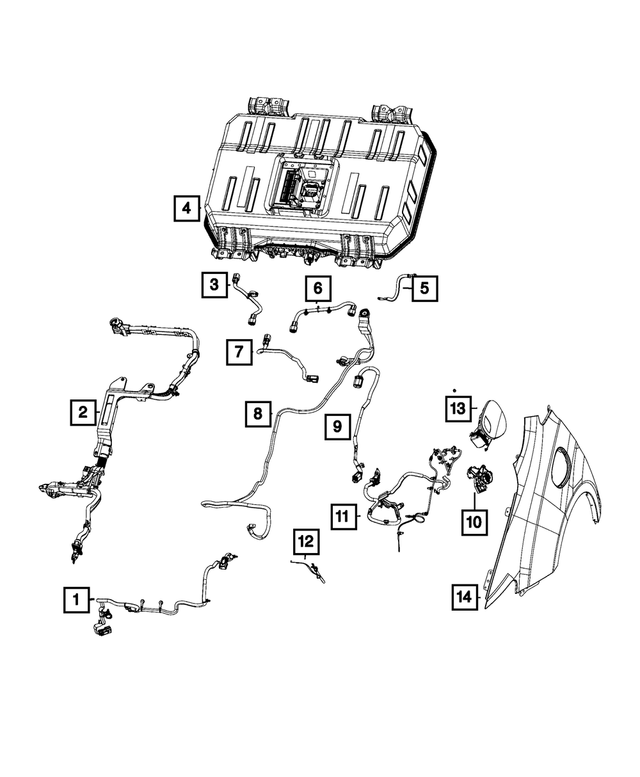 68233554AA - Electrical: High Voltage Wiring for Mopar Image image