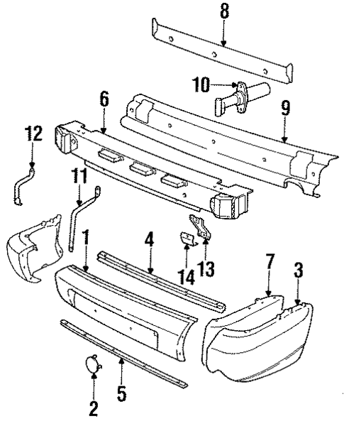Bumper & Components - Rear for 1992 Porsche 911 #0