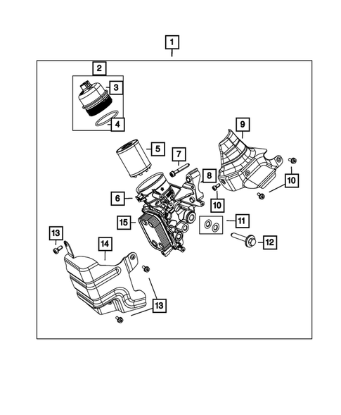 Engine Oiling, Oil Pan and Indicator (Dipstick) for 2015 Dodge Dart #0