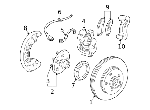 Front Brakes for 2004 Ford Ranger #1