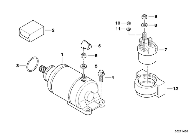12417699379 - : Starter                   for BMW-Motorrad Image