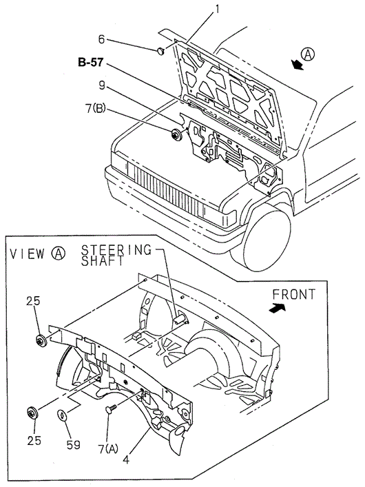 Engine Room Insulator for 1997 Acura SLX #0