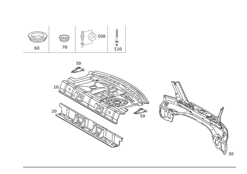 Rear End for 2005 Mercedes-Benz C55 AMG #0
