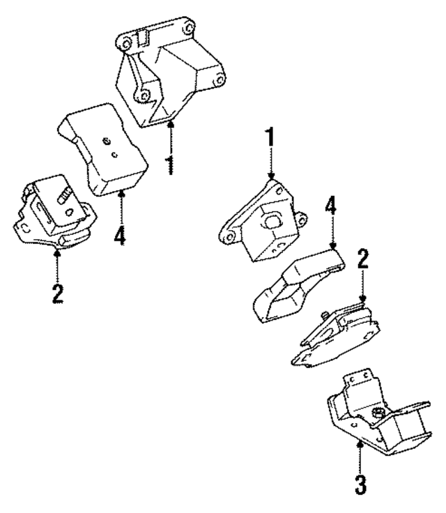 1237165110 - Engine: Rear Mount for Toyota Image