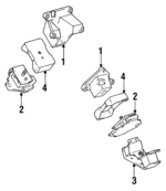1237165100 - Engine: Rear Mount for Toyota: 4Runner, Pickup Image
