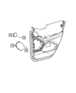 68517688AA - Electrical: Speaker, Left for Dodge: Charger Daytona | Jeep: Cherokee, Grand Cherokee, Grand Cherokee L, Grand Wagoneer, Wagoneer Image