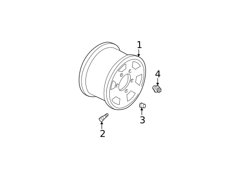 Wheels for 1997 GMC C2500 Pickup #3