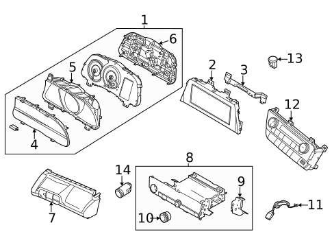 Headlamp Components for 2023 Hyundai Elantra N #1