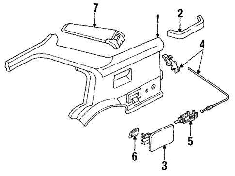 Quarter Panel & Components for 1993 Mercury Tracer #0