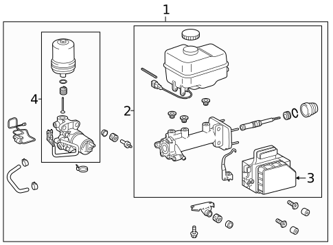 Master Cylinder - Components On Dash Panel for 2012 Toyota Tacoma #0
